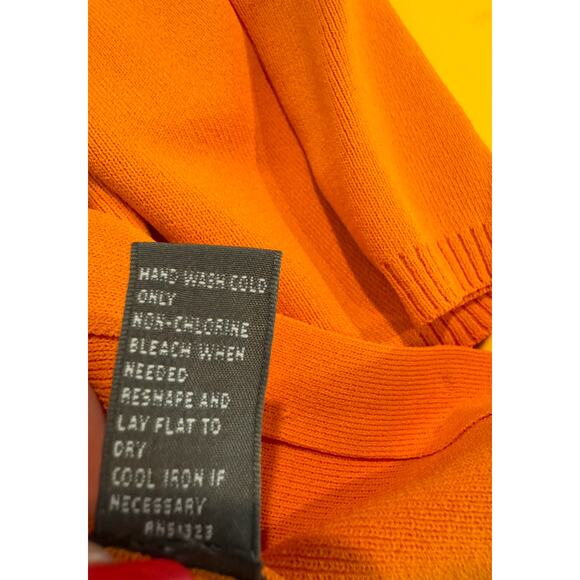 Vintage EUC Josephine Chaus Orange Snap Front Jewel Sparkly Buttons Golden Girls - Picture 7 of 16